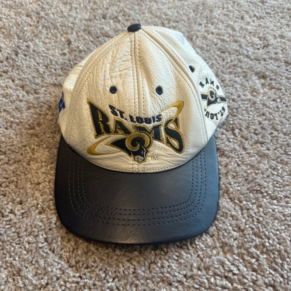 Vintage NFL St. Louis Rams Leather Adjustable Hat